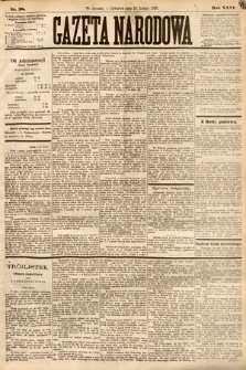 Gazeta Narodowa. 1887, nr 38