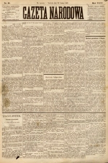 Gazeta Narodowa. 1887, nr 41