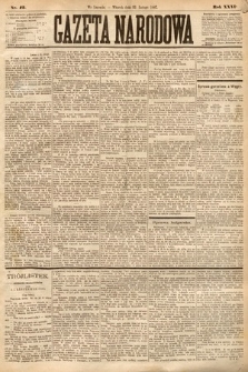 Gazeta Narodowa. 1887, nr 42