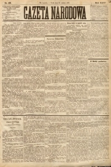 Gazeta Narodowa. 1887, nr 43