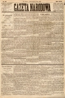 Gazeta Narodowa. 1887, nr 45