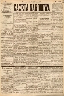 Gazeta Narodowa. 1887, nr 47