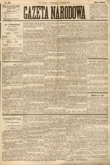 Gazeta Narodowa. 1887, nr 74