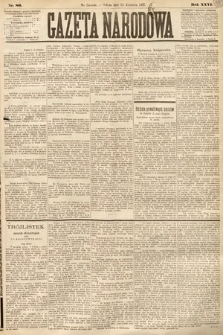 Gazeta Narodowa. 1887, nr 86