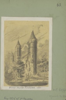 Wieże murów Krakowa - 1821