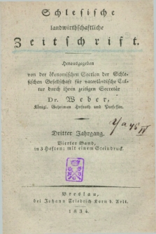 Schlesische landwirthschaftliche Zeitschrift. Jg.3, Bd.4, H. 1 (1834)