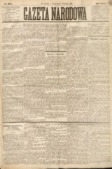 Gazeta Narodowa. 1887, nr 204