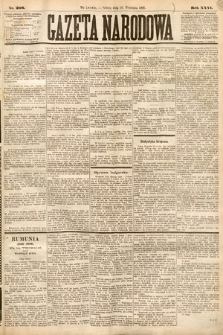 Gazeta Narodowa. 1887, nr 206