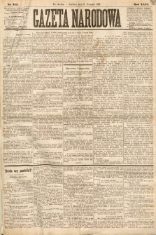 Gazeta Narodowa. 1887, nr 213