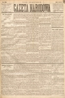 Gazeta Narodowa. 1887, nr 221