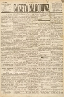 Gazeta Narodowa. 1887, nr 230