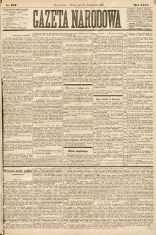 Gazeta Narodowa. 1887, nr 243