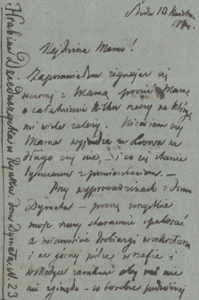 Listy Mieczysława Pawlikowskiego. T. 5, Listy do matki, Henryki z Dzieduszyckich Pawlikowskiej z lat 1864-1868