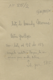 Listy Artura Grottgera. T. 4, Listy do Wandy Monné od 24 grudnia 1866 do 19 czerwca 1867