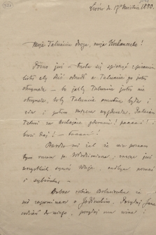 Listy Mieczysława Pawlikowskiego. T. 11, Listy do żony, Heleny z Dzieduszyckich Pawlikowskiej z lat 1880-1888
