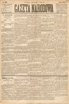 Gazeta Narodowa. 1887, nr 274
