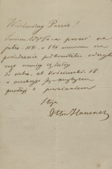 Fragment korespondencji rodziny Żulińskich z lat 1863–1891. T. 3, Hausner – Popławski
