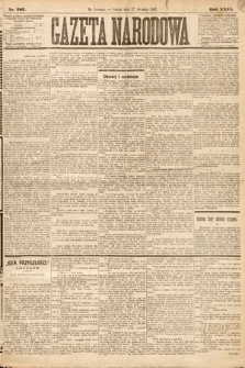 Gazeta Narodowa. 1887, nr 287