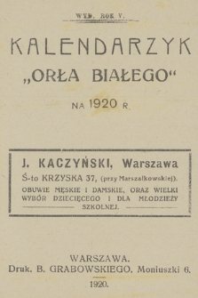 Notesy Maryli Wolskiej z lat 1883–1920. T. 5