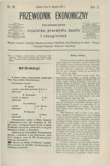 Przewodnik Ekonomiczny : pismo poświęcone sprawom rolnictwa, przemysłu, handlu i ubezpieczeń. R.2, nr 26 (25 czerwca 1871)
