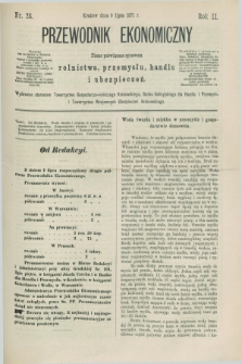 Przewodnik Ekonomiczny : pismo poświęcone sprawom rolnictwa, przemysłu, handlu i ubezpieczeń. R.2, nr 28 (9 lipca 1871)
