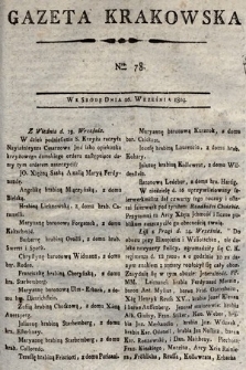 Gazeta Krakowska. 1804, nr 78