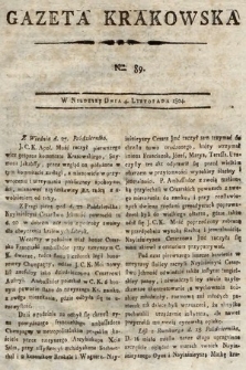 Gazeta Krakowska. 1804, nr 89