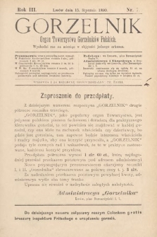 Gorzelnik : organ Towarzystwa Gorzelników Polskich we Lwowie. R. 3, 1890, nr 7