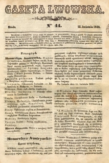 Gazeta Lwowska. 1848, nr 44