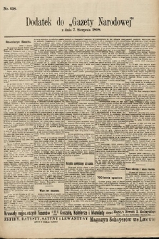 Gazeta Narodowa. 1898, nr 218