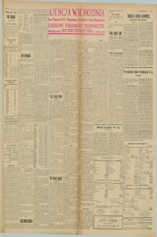 Ajencja Wschodnia. Codzienne Wiadomości Ekonomiczne = Agence Télégraphique de l'Est = Telegraphenagentur „Der Ostdienst” = Eastern Telegraphic Agency. R.8, Nr. 122 (31 maja 1928)
