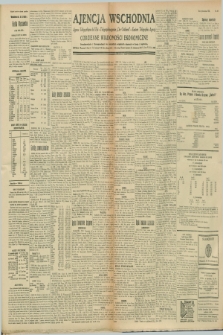 Ajencja Wschodnia. Codzienne Wiadomości Ekonomiczne = Agence Télégraphique de l'Est = Telegraphenagentur „Der Ostdienst” = Eastern Telegraphic Agency. R.8, nr 249 (30 października 1928)