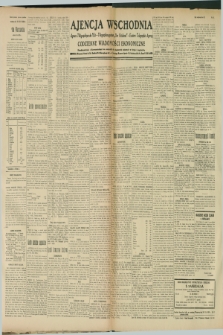 Ajencja Wschodnia. Codzienne Wiadomości Ekonomiczne = Agence Télégraphique de l'Est = Telegraphenagentur „Der Ostdienst” = Eastern Telegraphic Agency. R.9, nr 17 (20 i 21 stycznia 1929)
