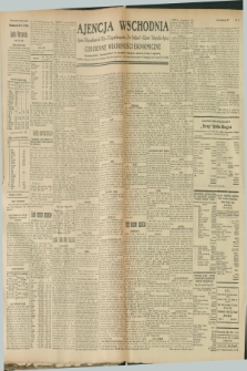 Ajencja Wschodnia. Codzienne Wiadomości Ekonomiczne = Agence Télégraphique de l'Est = Telegraphenagentur „Der Ostdienst” = Eastern Telegraphic Agency. R.9, nr 34 (10 i 11 lutego 1929)