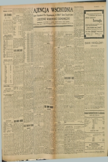 Ajencja Wschodnia. Codzienne Wiadomości Ekonomiczne = Agence Télégraphique de l'Est = Telegraphenagentur „Der Ostdienst” = Eastern Telegraphic Agency. R.9, nr 107 (12 i 13 maja 1929)