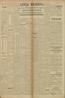 Ajencja Wschodnia. Codzienne Wiadomości Ekonomiczne = Agence Télégraphique de l'Est = Telegraphenagentur „Der Ostdienst” = Eastern Telegraphic Agency. R.9, nr 109 (15 maja 1929)