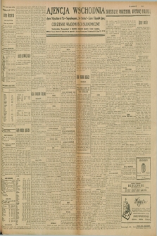 Ajencja Wschodnia. Codzienne Wiadomości Ekonomiczne = Agence Télégraphique de l'Est = Telegraphenagentur „Der Ostdienst” = Eastern Telegraphic Agency. R.9, nr 167 (25 lipca 1929)
