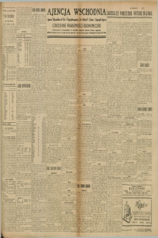 Ajencja Wschodnia. Codzienne Wiadomości Ekonomiczne = Agence Télégraphique de l'Est = Telegraphenagentur „Der Ostdienst” = Eastern Telegraphic Agency. R.9, nr 171 (30 lipca 1929)