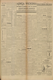 Ajencja Wschodnia. Codzienne Wiadomości Ekonomiczne = Agence Télégraphique de l'Est = Telegraphenagentur „Der Ostdienst” = Eastern Telegraphic Agency. R.9, nr 179 (8 sierpnia 1929)