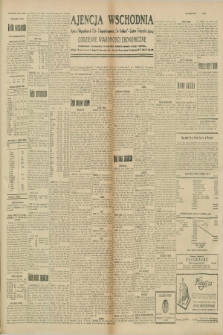 Ajencja Wschodnia. Codzienne Wiadomości Ekonomiczne = Agence Télégraphique de l'Est = Telegraphenagentur „Der Ostdienst” = Eastern Telegraphic Agency. R.9, nr 244 (24 października 1929)