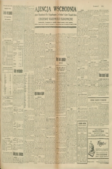 Ajencja Wschodnia. Codzienne Wiadomości Ekonomiczne = Agence Télégraphique de l'Est = Telegraphenagentur „Der Ostdienst” = Eastern Telegraphic Agency. R.9, nr 256 (8 listopada 1929)