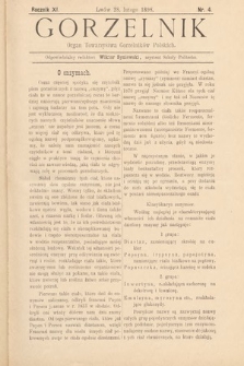Gorzelnik : organ Towarzystwa Gorzelników Polskich we Lwowie. R. 11, 1898, nr 4