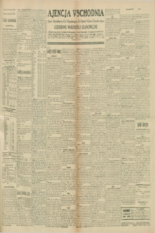 Ajencja Wschodnia. Codzienne Wiadomości Ekonomiczne = Agence Télégraphique de l'Est = Telegraphenagentur „Der Ostdienst” = Eastern Telegraphic Agency. R.10, nr 244 (23 października 1930)