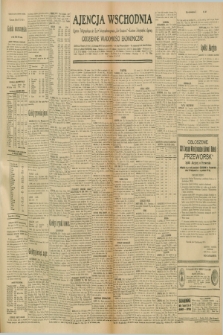 Ajencja Wschodnia. Codzienne Wiadomości Ekonomiczne = Agence Télégraphique de l'Est = Telegraphenagentur „Der Ostdienst” = Eastern Telegraphic Agency. R.10, nr 249 (29 października 1930)