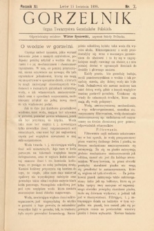 Gorzelnik : organ Towarzystwa Gorzelników Polskich we Lwowie. R. 11, 1898, nr 7