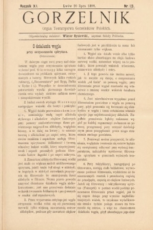 Gorzelnik : organ Towarzystwa Gorzelników Polskich we Lwowie. R. 11, 1898, nr 13