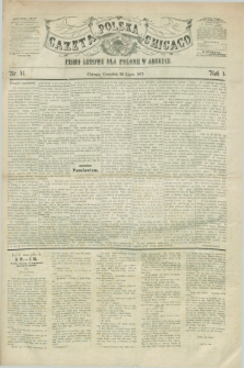 Gazeta Polska w Chicago : pismo ludowe dla Polonii w Ameryce. R.4, nr 41 (26 lipca 1877)