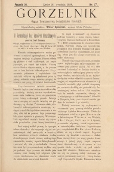 Gorzelnik : organ Towarzystwa Gorzelników Polskich we Lwowie. R. 11, 1898, nr 17