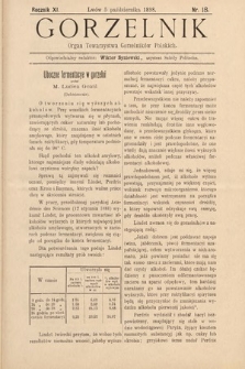 Gorzelnik : organ Towarzystwa Gorzelników Polskich we Lwowie. R. 11, 1898, nr 18