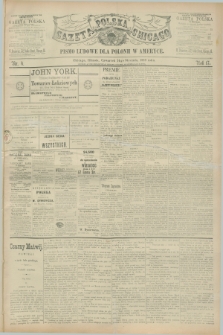 Gazeta Polska w Chicago : pismo ludowe dla Polonii w Ameryce. R.17, nr 4 (24 stycznia 1889)